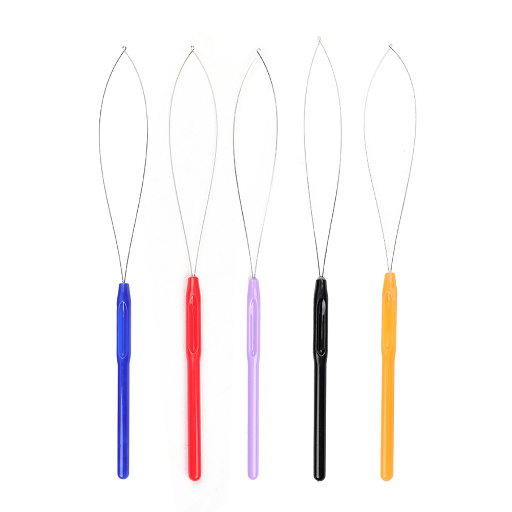 Needle Threader Tool - 5 PCS 머리 확장 루프 바늘