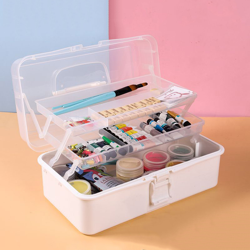 Bobbin Organizer Box - 접이식 다기능 플라스틱 휴대용 메이크업 머리핀