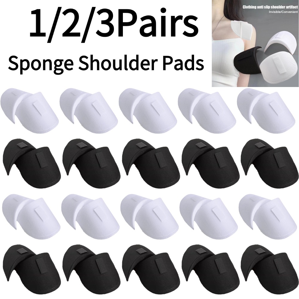 Shoulder Pad Set In - 1/2/3쌍 폼 스펀지 어깨 패드 재봉용