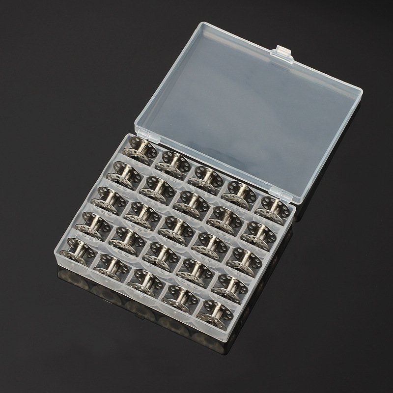 Bobbin Organizer Box - 25 개/대 빈 보빈 재봉틀 스레드