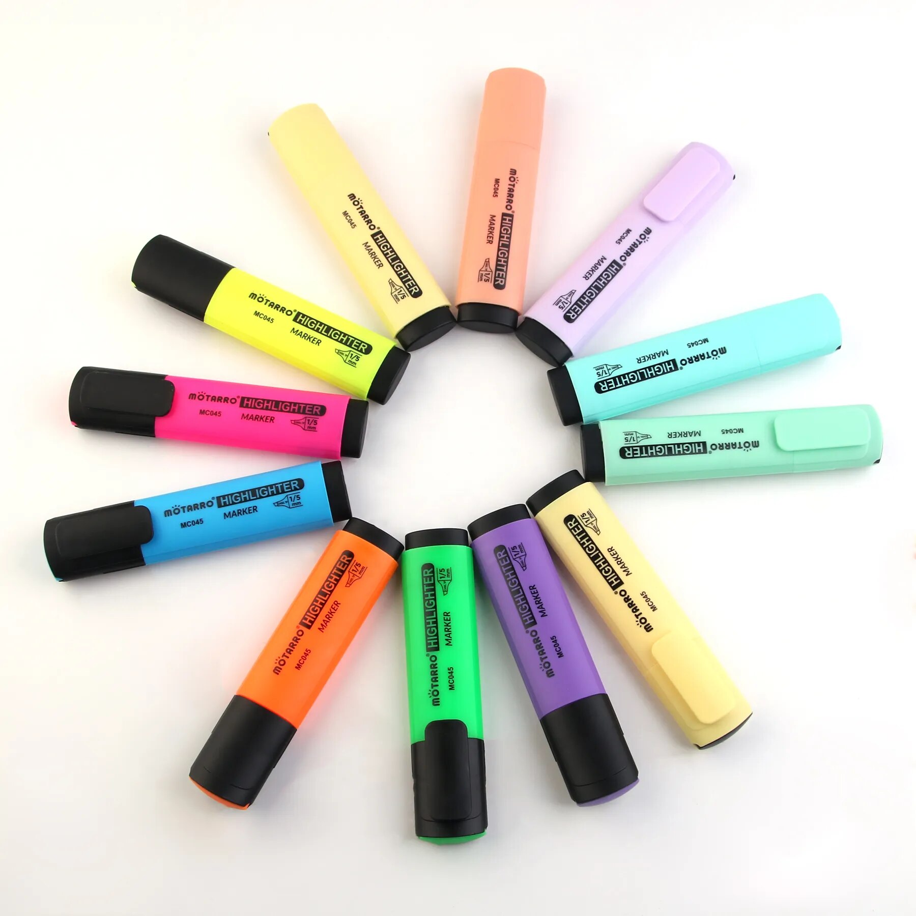 MOTARRO 12Pcs Pvc 박스 마커 형광 색상  - Stabilo Marker Boss 리뷰 및 가격