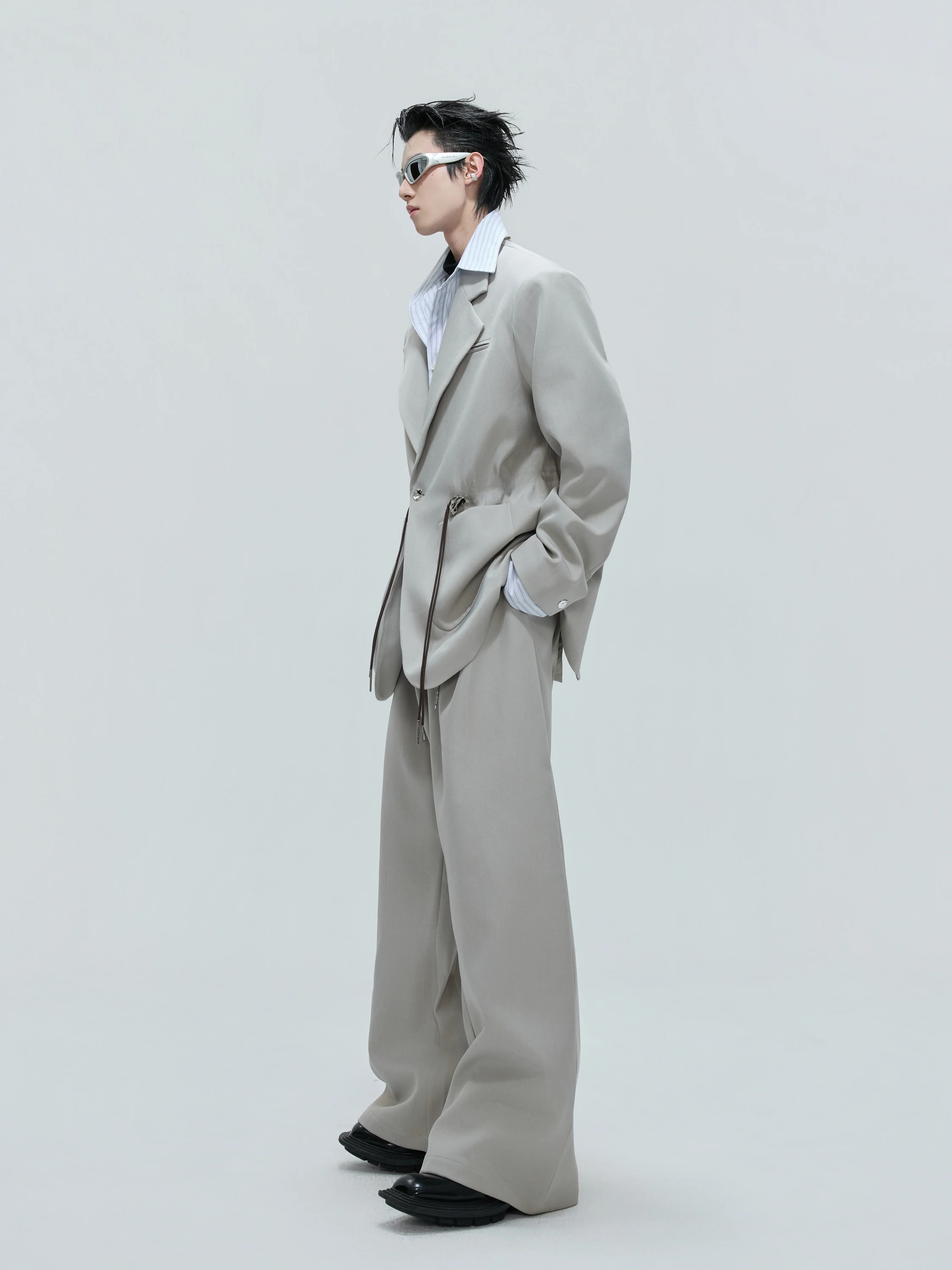 아르구에 컬쳐 남성 체크 셔츠 재킷 허리 조절 숄더 패 - Shoulder Pad Set In 리뷰 및 가격