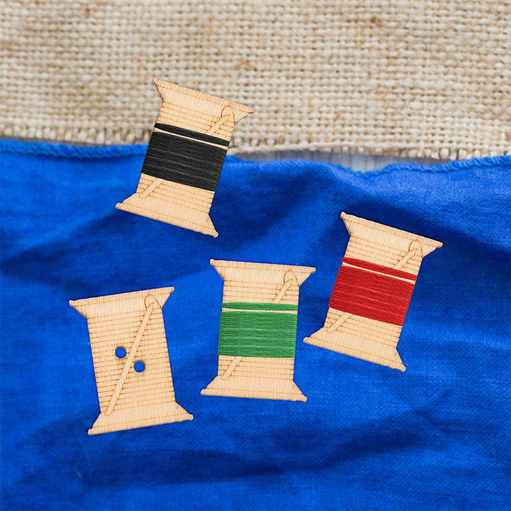 100개 나무 자수실 보빈 실 감는 카드 천연 소박한  - Bobbin Organizer Box 리뷰 및 가격