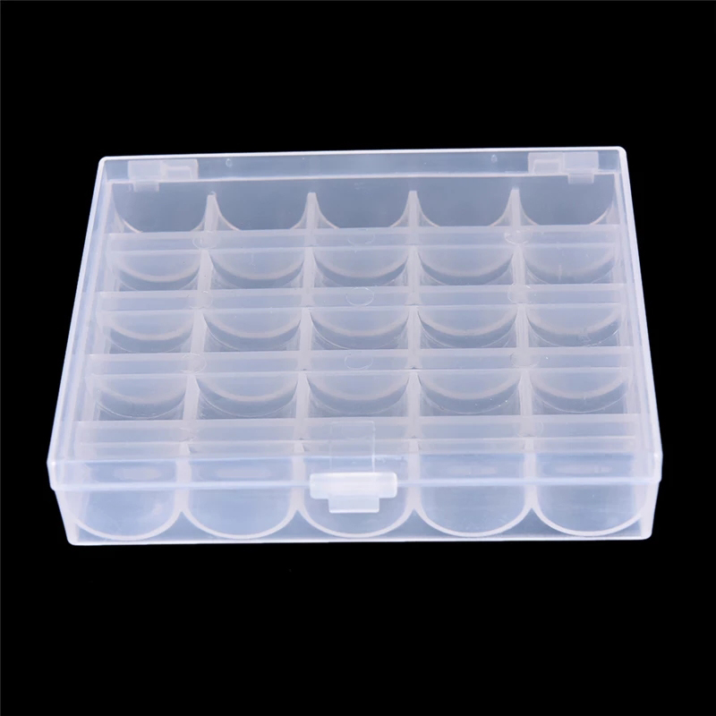 25개의 빈 보빈 케이스 정리함 플라스틱 박스 재봉틀  - Bobbin Organizer Box 리뷰 및 가격