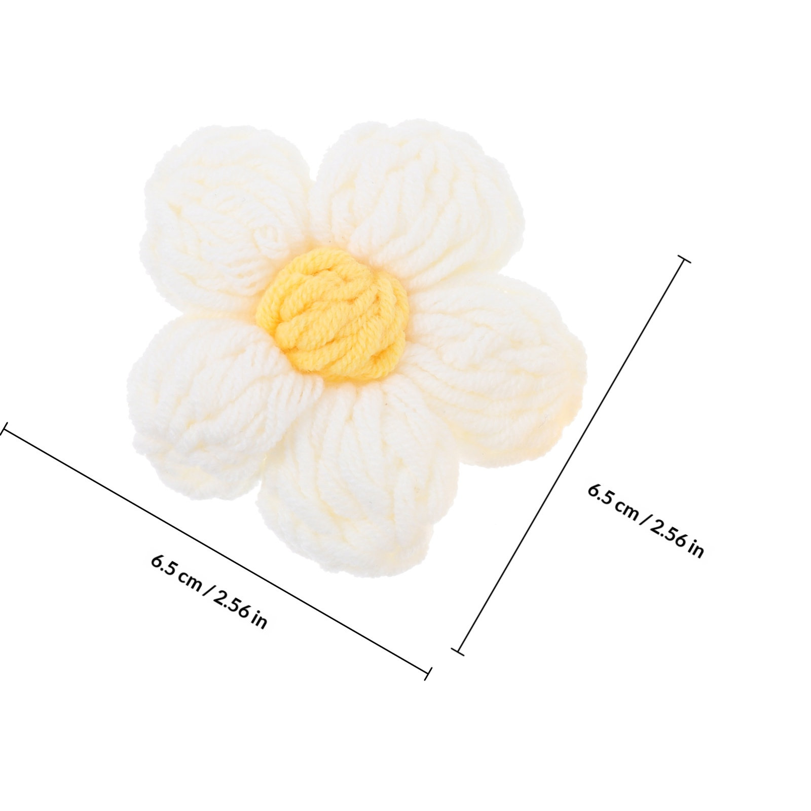 4Pcs 크로셰 꽃 DIY 액세서리 수제 꽃 아플리케  - Sewing Garments 리뷰 및 가격