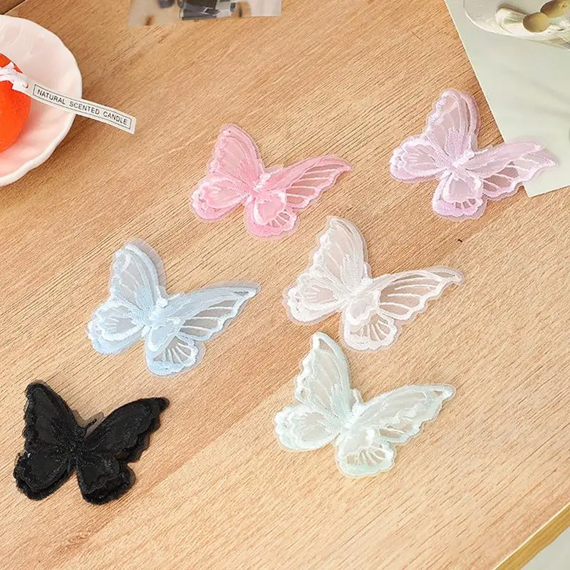 10pcs 나비 패치 3D 레이스 패브릭 자수 머리 장 - Sewing Tas 리뷰 및 가격