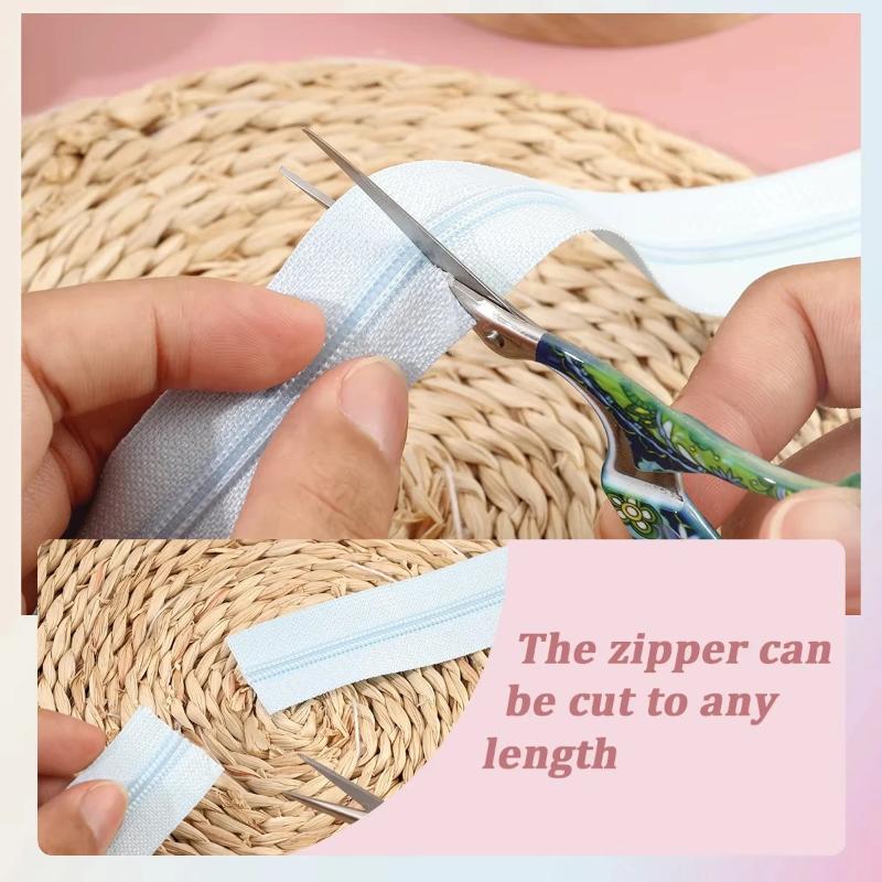 2.0미터 지퍼 + 5개 지퍼 헤드, 나일론 지퍼 테이 - Sewing Tas 리뷰 및 가격