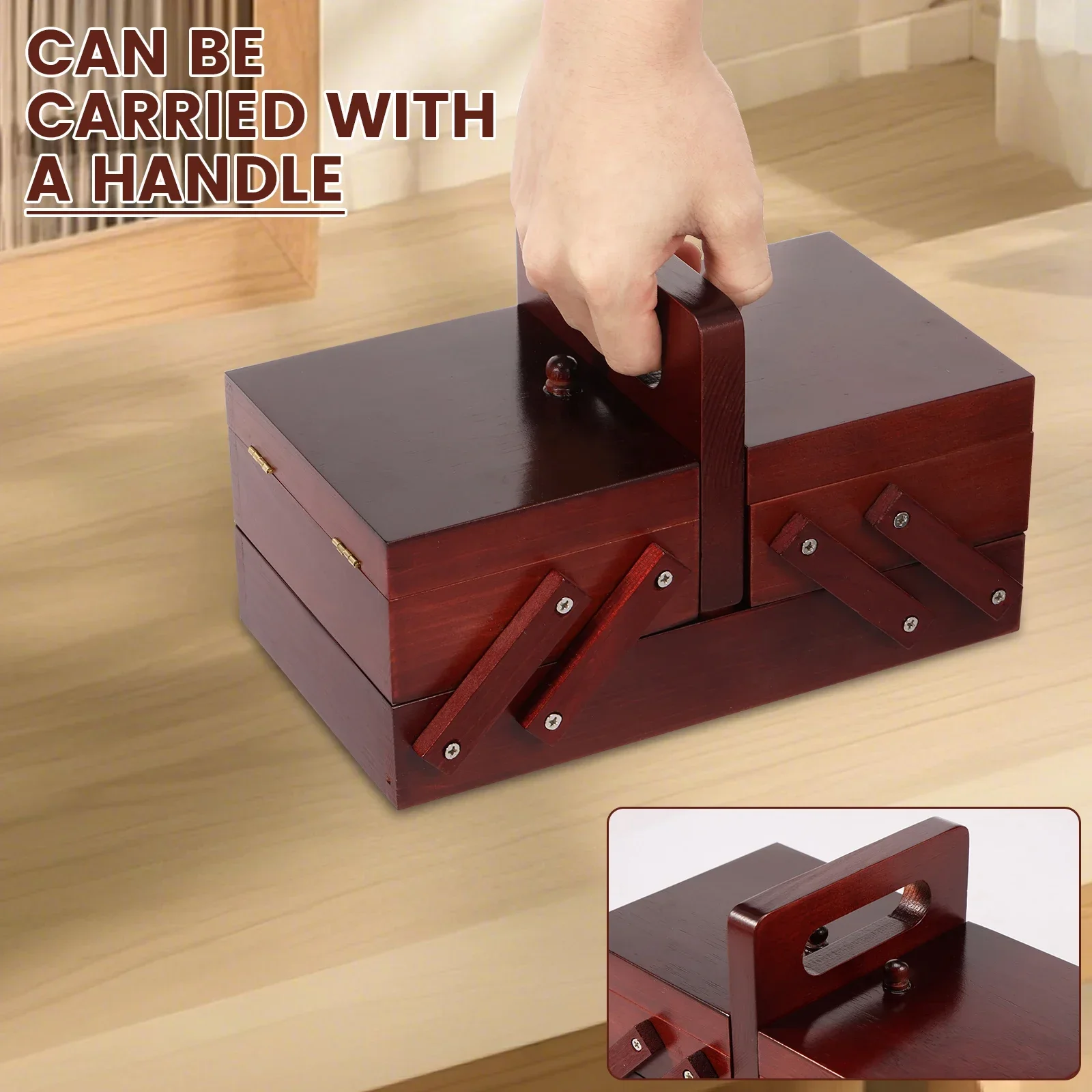 확장형 재봉실 보관함 나무 빈티지 보빈 빈 재봉실 릴  - Bobbin Organizer Box 리뷰 및 가격
