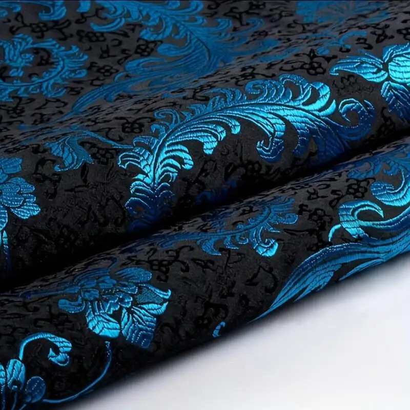 3D 블루 피닉스 테일 브로케이드 원단 — 의류, DI - Sewing Garments 리뷰 및 가격