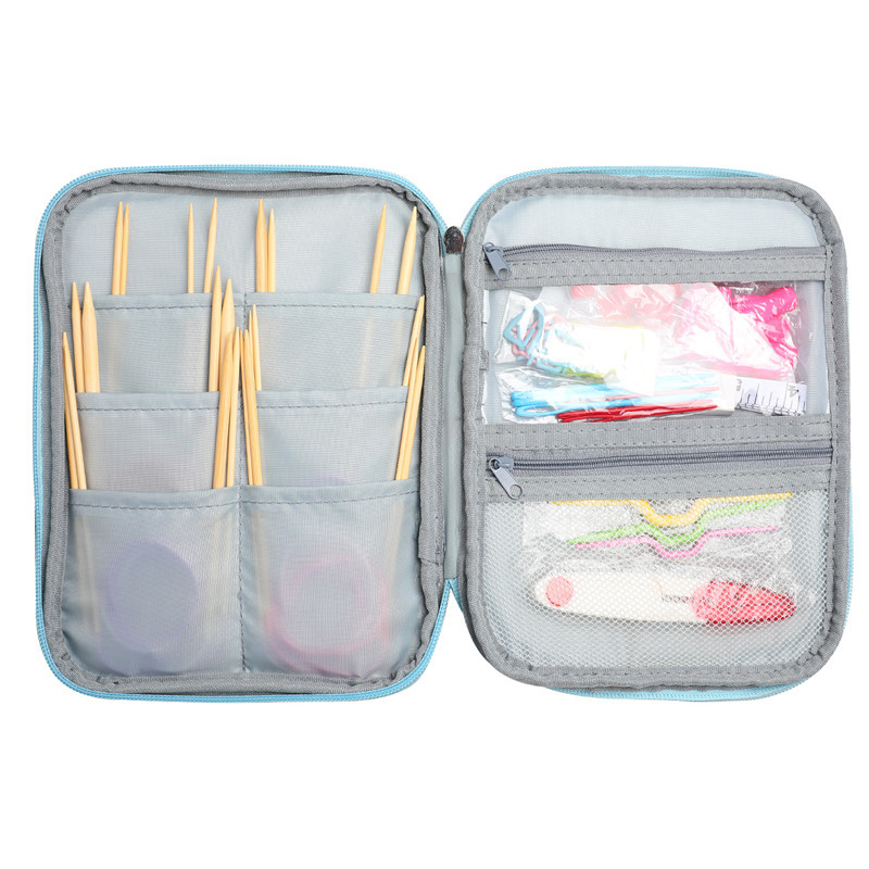빈 뜨개질 바늘 케이스 여행용 보관 주최자 원형 뜨개질 - Sewing Tas 리뷰 및 가격
